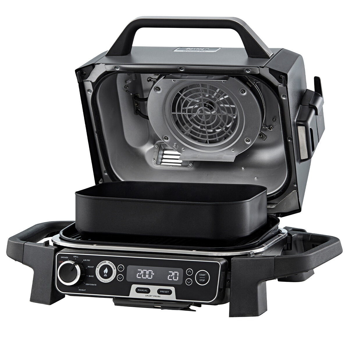Ninja Woodfire Outdoor Electric BBQ Grill and Smoker - Seven Functions - 1760W - Air Fry - OG751