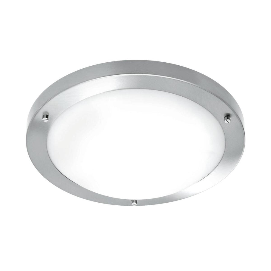 Brilliant Atherton Ceiling Light - 310mm - Brushed Steel - IP44 Rated - SuperSaverAU - view 1