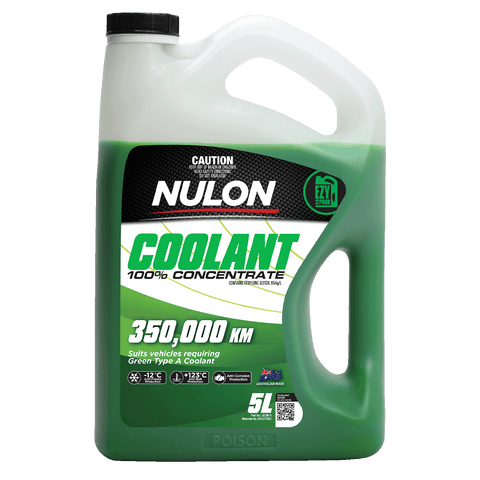 Nulon Green Coolant 100% Concentrate 5L Anti-Freeze Anti-Boil Type A