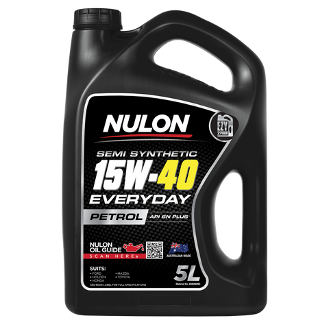 Nulon 5L Semi Synthetic 15W-40 Everyday Engine Oil - Engine Protection - Sludge Prevention - SuperSaverAU - view 1