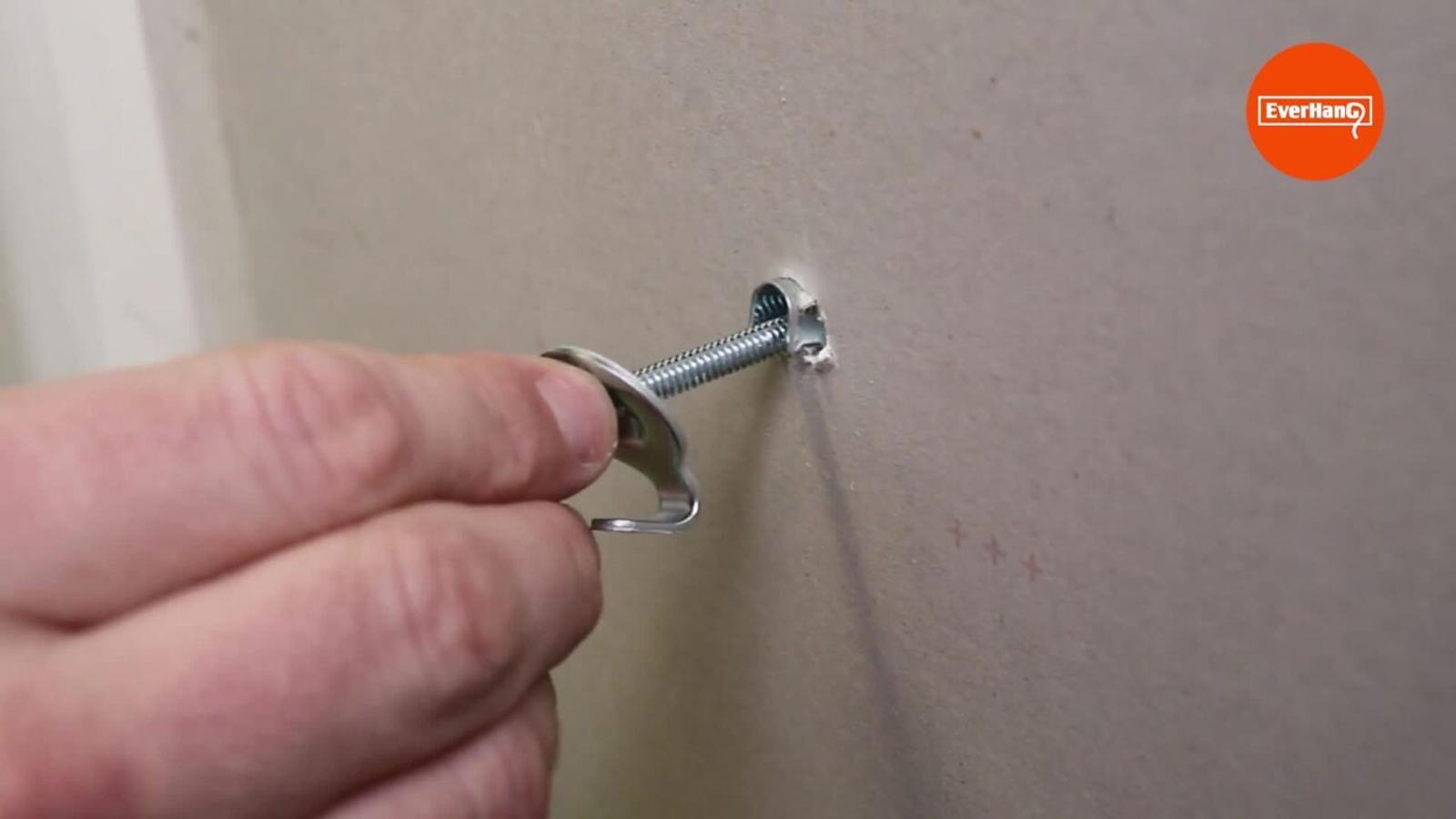 Everhang 15kg Gravity Toggle Zinc Plated Steel Picture Hanging Wall Hook - 2 Pack