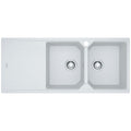Franke Urban double bowl topmount or flush mount sink - left hand drainer - White - UBG621PWLHD