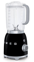 Smeg 50s Retro Style Blender 1.5L - 800W Smooth Start Motor, 3 Preset Programs, Black - BLF01BLAU