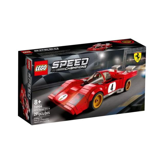 LEGO 76906 Speed Champions 1970 Ferrari 512 M Collectible Race Car Red