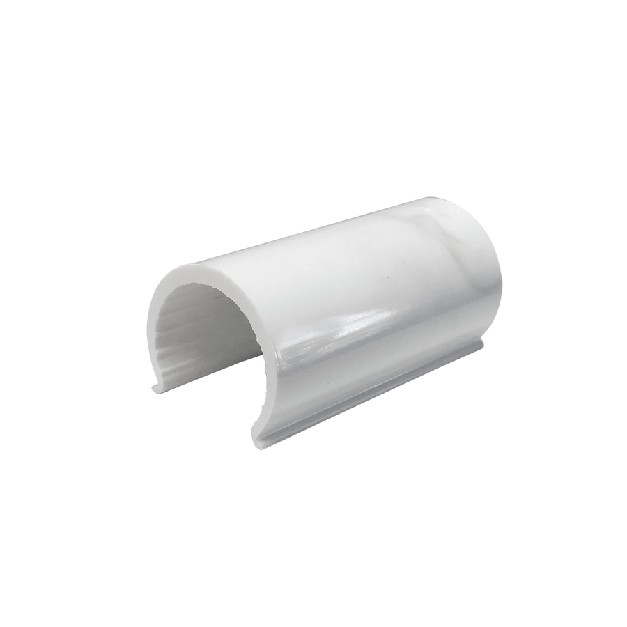 Holman 15mm Ezyfit PVC Snap Clamp - White - 15mm x 50mm - Pack of 1 - SuperSaverAU - view 1