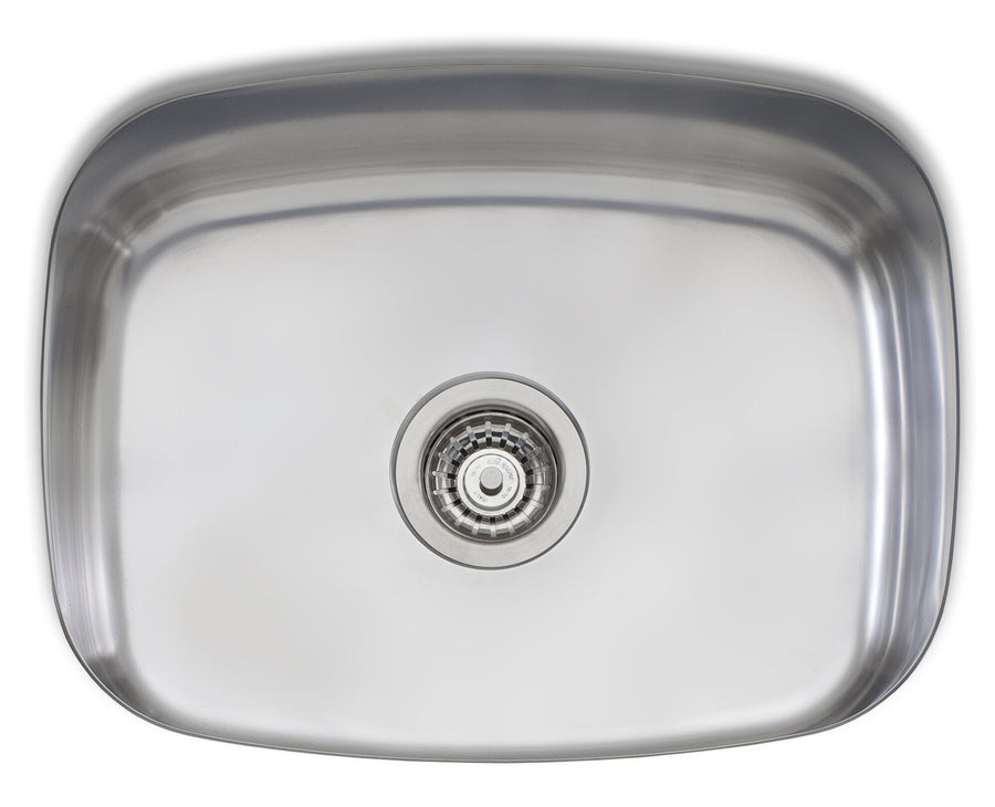 Oliveri Endeavour Single Bowl Undermount Sink - 35L Bowl, 304 Stainless Steel, Australian Made - EE50U