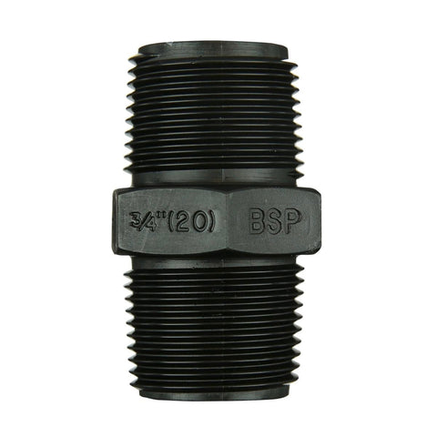 Philmac 1 1/4 Bsp Thread Pipe Nipple - 46mm Polypropylene - Durable - SuperSaverAU - view 1