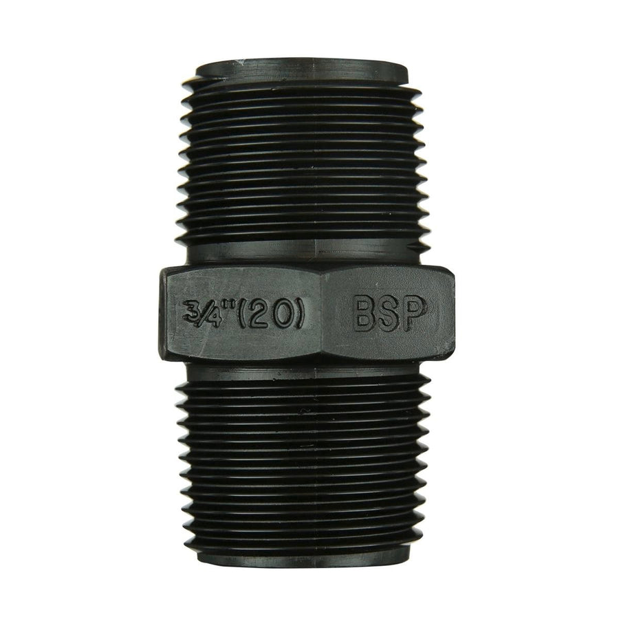 Philmac 1 1/4 Bsp Thread Pipe Nipple - 46mm Polypropylene - Durable - SuperSaverAU - view 1
