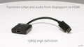 Antsig DisplayPort to HDMI Adaptor - Aluminium/Plastic, Black AP471