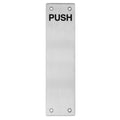 Lemaar Engraved Push Plate 300x100x2mm Satin Stainless Steel DDA - SuperSaverAU - view 1