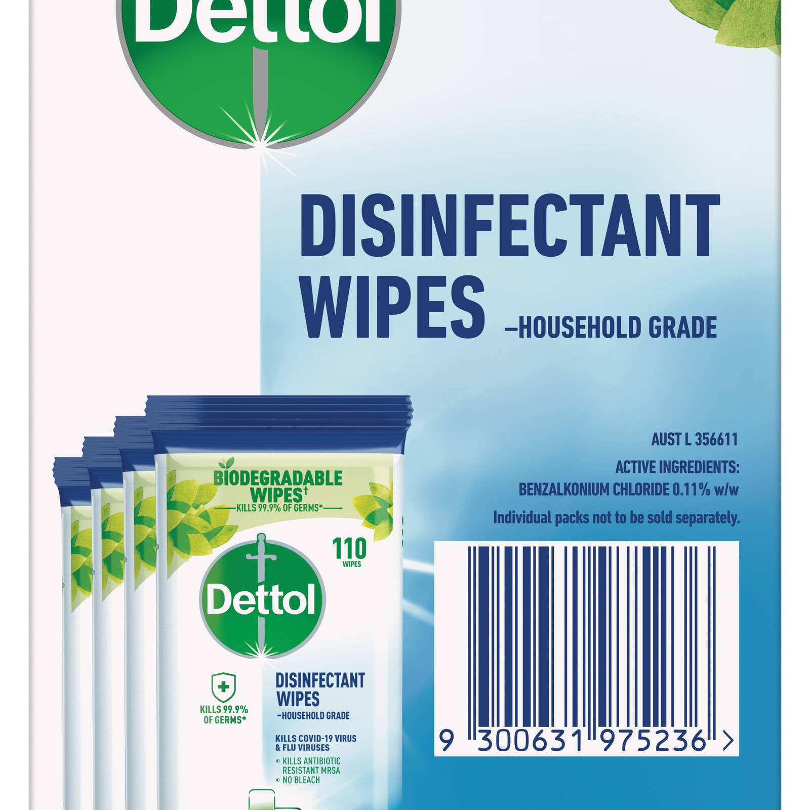 Dettol Multi-Purpose Disinfectant Cleaning Wipes - 440 Pack
