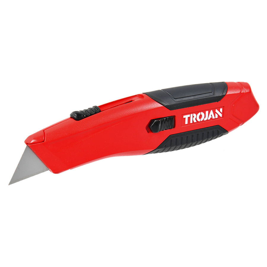 Trojan Auto Retractable Utility Knife with Zinc Alloy Body