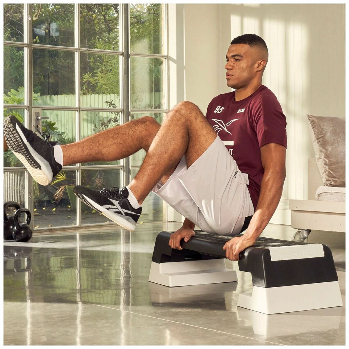 Reebok Step - The Original - White Finish Supporting Users up to 110kg - RFAC-RBKSTEPO-W