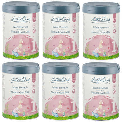 LittleOak Natural Goat Milk Infant Formula Stage 1 6 x 800g