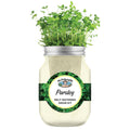 Mr Fothergill's Self Watering Mason Jar Parsley Grow Kit - Yellow Glass, Part Shade or Sun