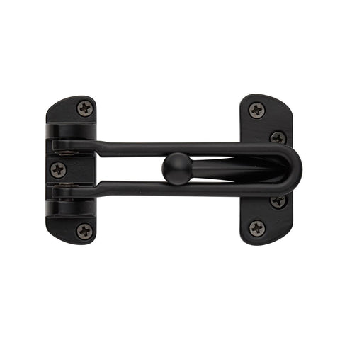 Delf Architectural Door Guard - 60mm x 110mm - Solid Brass - Matte Black - SuperSaverAU - view 1