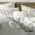 Linen House Haze Single Quilt Cover Set - Cotton, Includes 1 Pillowcase, White - 01702D036