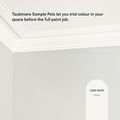 Taubmans 500ml White Sample Pot - Water-Based Acrylic - Easy Application - SuperSaverAU - view 5