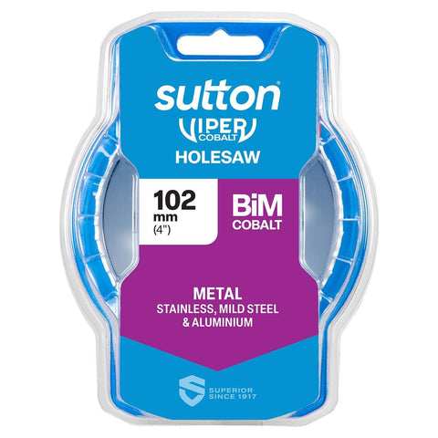 Sutton Tools 102mm Viper Cobalt Bi Metal Holesaw - Durable Cutting Tool - SuperSaverAU - view 1