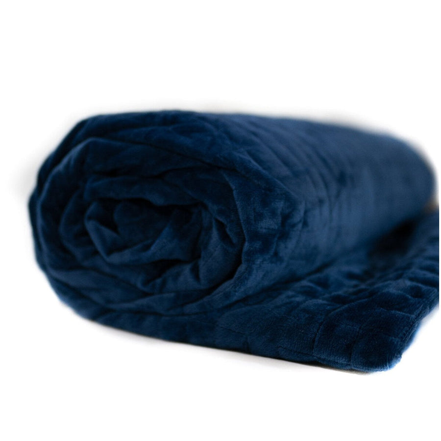 Therapy Queen Blanket with Cover Calming Blue - SuperSaverAU - view 1