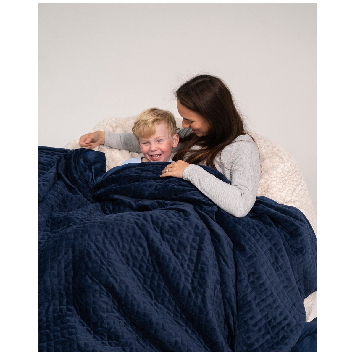 Therapy King Blanket with Cover 10kg Calming Blue - SuperSaverAU - view 4