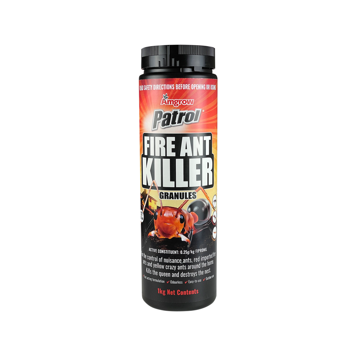 Amgrow 1kg Granular Patrol Fire Ant Killer - Effective Ant Control 60mm x 220mm - SuperSaverAU - view 1