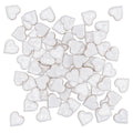 Mandala Art White Ceramic Hearts - 10 Pack - 19mm x 18mm - Indoor/Outdoor Use - SuperSaverAU - view 2