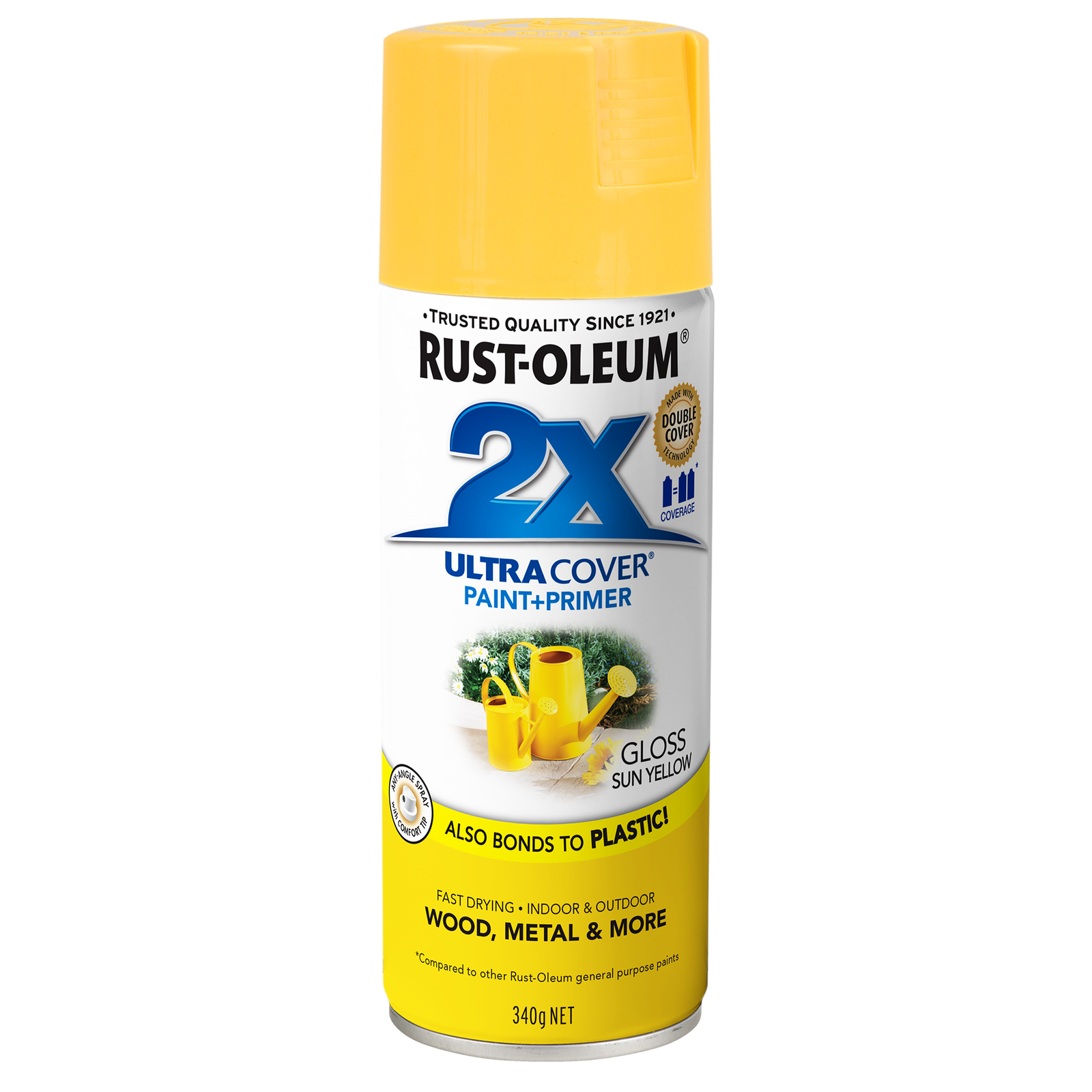 Rust-Oleum 2X Ultra Cover Gloss Sun Yellow Spray Paint 340g