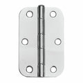 Pinnacle 90mm Chrome Plated Radius Butt Hinge Loose Pin