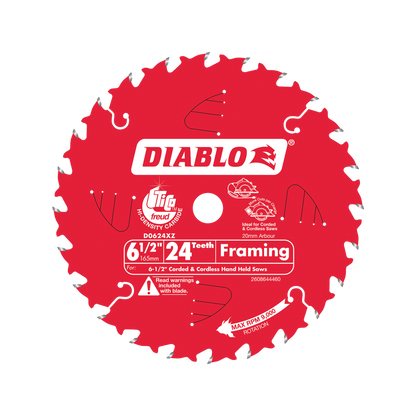 Diablo 165mm Circular Saw Blade - Steel - 24T - Durable & Efficient