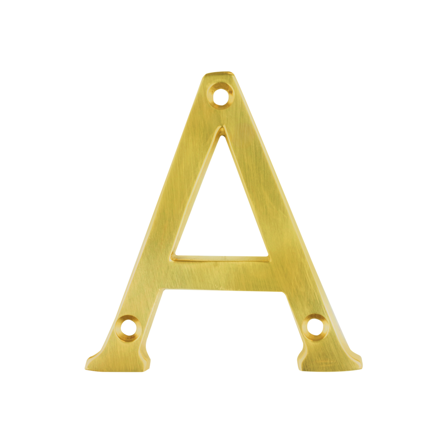 Sandleford Brass Windsor Letter A - 75mm - Solid Brass - Durable - SuperSaverAU - view 1