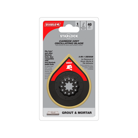 Diablo 70mm Starlock Carbide Grit Multi Tool Blade - Grout & Mortar Removal - SuperSaverAU - view 1