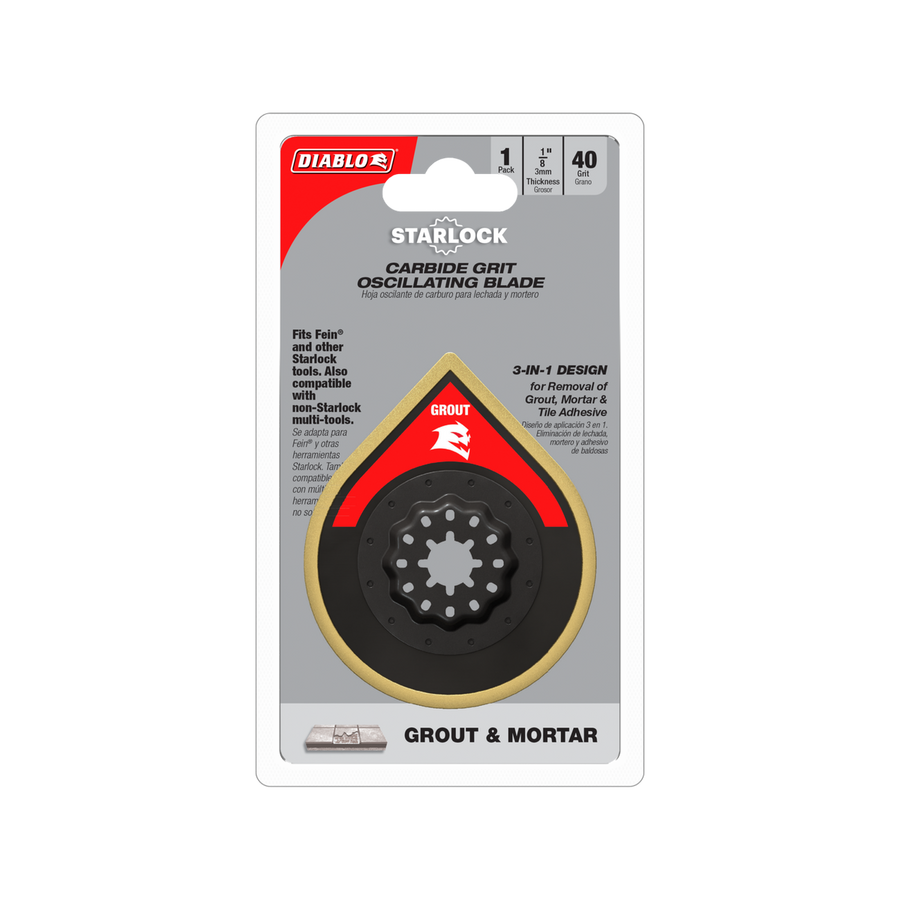Diablo 70mm Starlock Carbide Grit Multi Tool Blade - Grout & Mortar Removal - SuperSaverAU - view 1