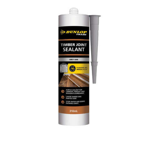 Dunlop Silicone Timber Joint Sealant 310ml - Silver Grey Oak - Weather-Resistant - SuperSaverAU - view 1