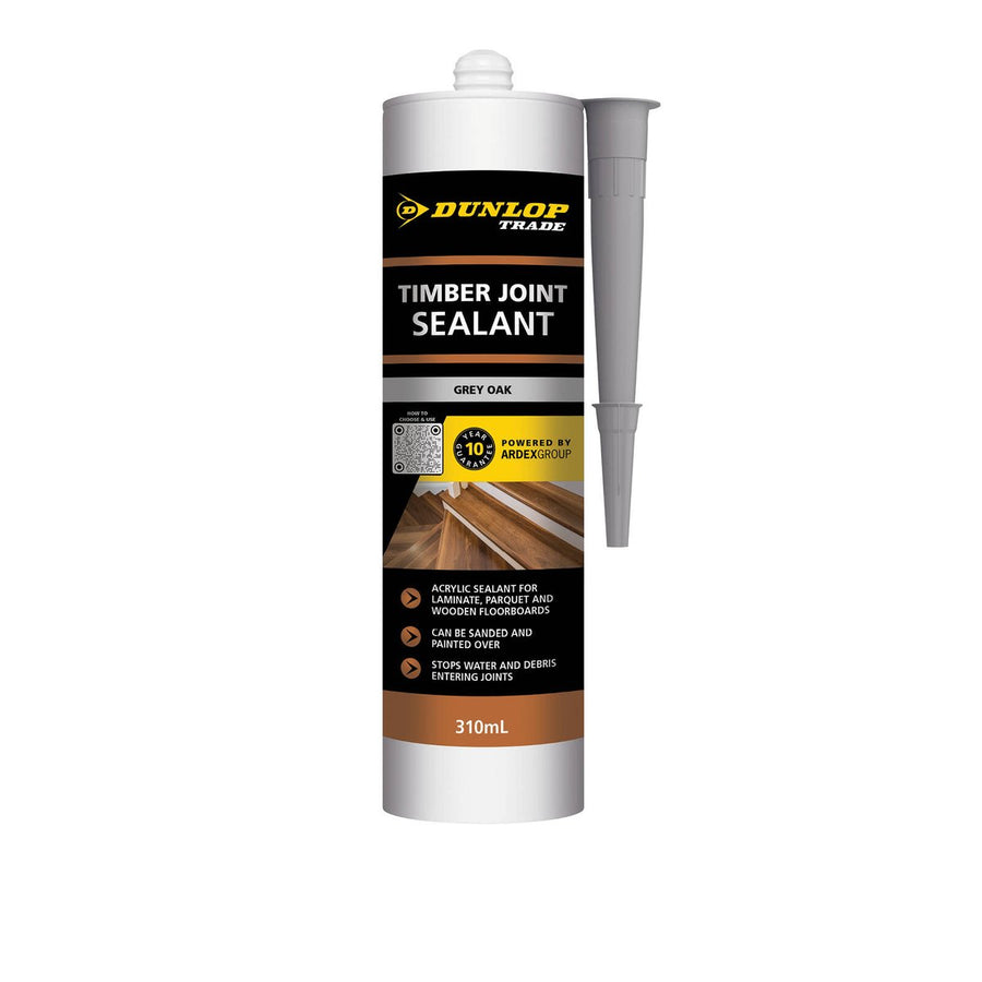 Dunlop Silicone Timber Joint Sealant 310ml - Silver Grey Oak - Weather-Resistant - SuperSaverAU - view 1