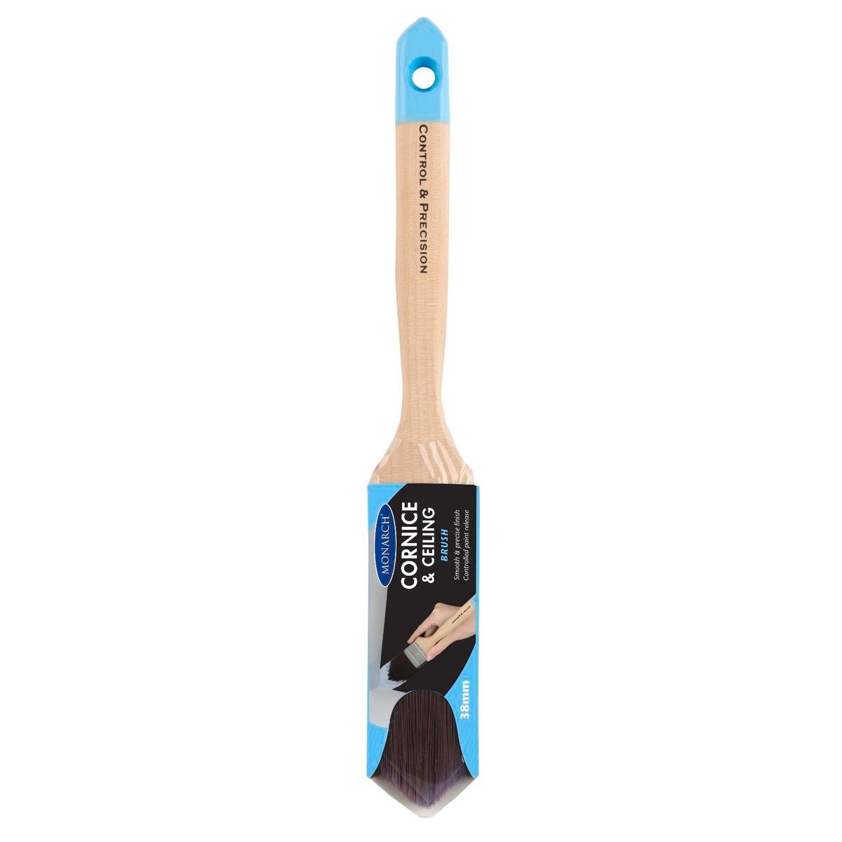 Monarch Cornice & Ceiling Paint Brush 38mm Synthetic Ultra Smooth Finish - SuperSaverAU - view 1