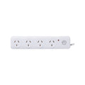 Click White 4 Outlet Surge Protection Powerboard - SuperSaverAU - view 1