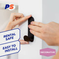 Permastik Large Matte Black Stainless Steel Hook