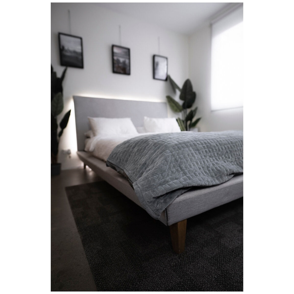 Therapy 5kg Adult Weighted Blanket with Cover Space Grey - SuperSaverAU - view 6