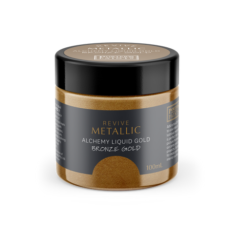 Porter S Paints 100ml Metallic Bronze Gold Furniture Paint - Mini Pot - Water-Based - Low Odour - SuperSaverAU - view 1