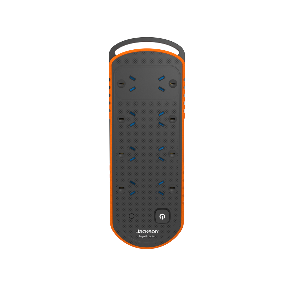 Jackson Rugged Plus 8 Outlet Powerboard 2m - Black - Surge Protection - SuperSaverAU - view 3