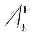 Flamingo Double Dog Leash - 2 Dogs - Adjustable 70cm to 120cm - Black - SuperSaverAU - view 3