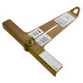 Bailey Fall Protection Edge Anchor - 410mm x 25mm x 500mm - Steel - Temporary Use - SuperSaverAU - view 1