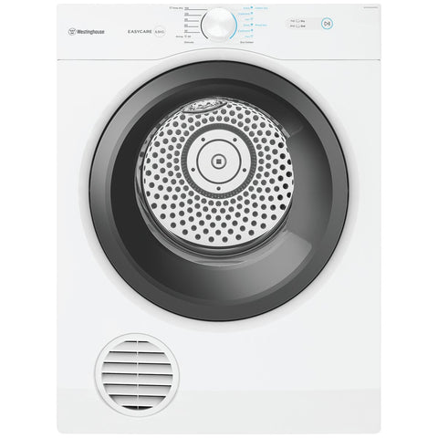 Westinghouse 5.5kg Vented Dryer - Sensor Dry, Reverse Tumble, Stainless Steel Drum - WDV556N3WB