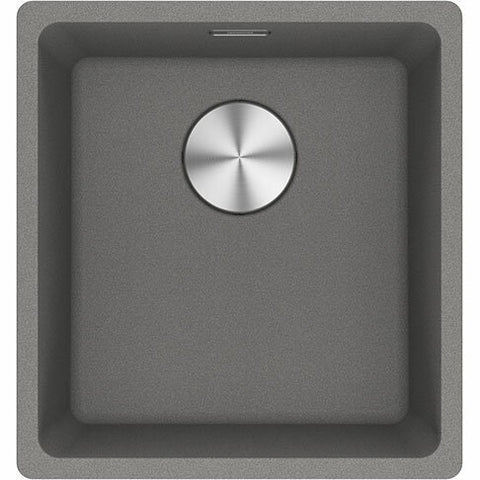 Franke Maris 370mm topmount granite sink - Stone Grey, hidden overflow - MRG610-37SGB