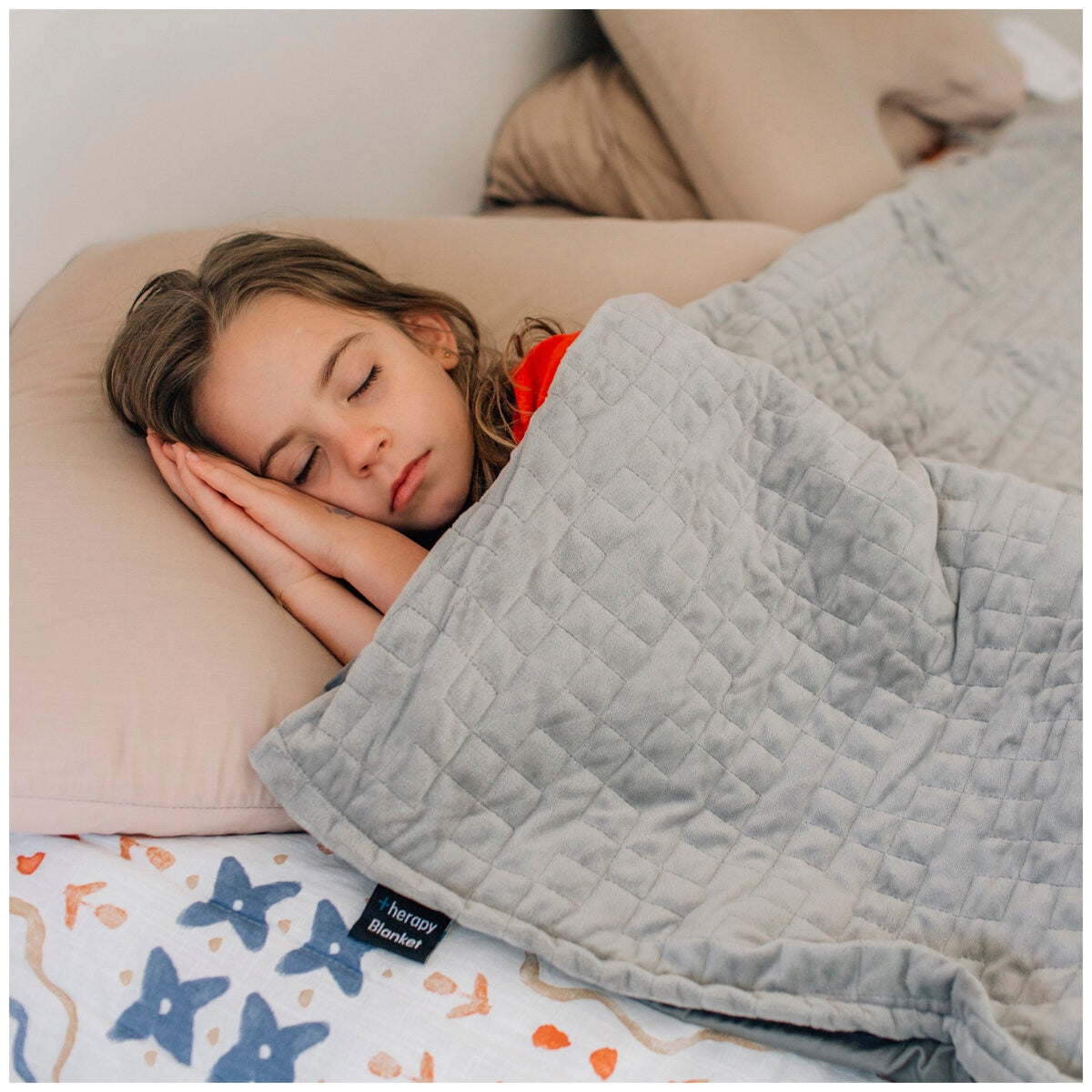 Therapy Child Blanket with Cover - Space Grey 3.2kg - SuperSaverAU - view 2