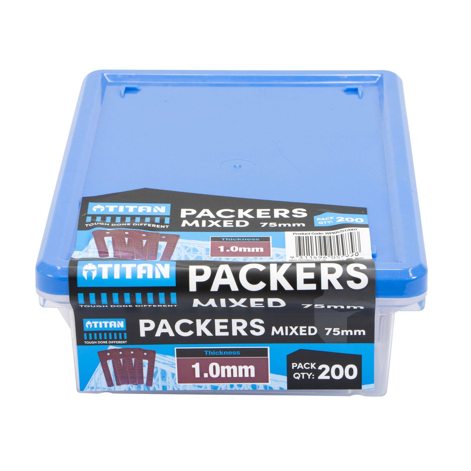 Titan Window Packers 1 x 75mm, Red, UV Stable Plastic, 200 Piece