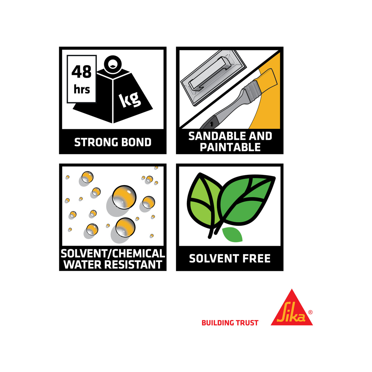 Sika 125g SikaBond TechGrip High Strength Multi-Purpose Polyurethane Adhesive