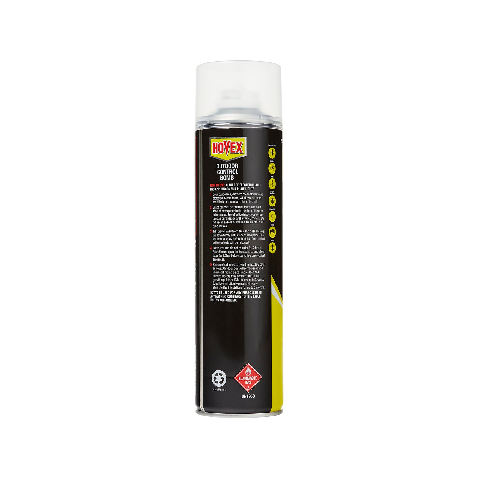 Hovex Outdoor Control Bomb 300g Aerosol - Crawling & Flying Insects