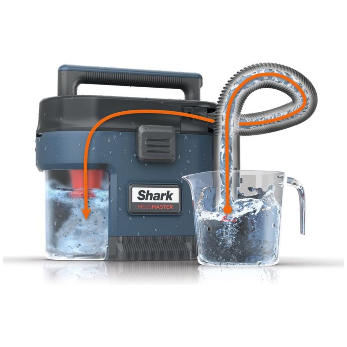 Shark MessMaster Portable Wet/Dry Vacuum - Self-Rinsing Dust Bin - 4.5m Cord - VS101